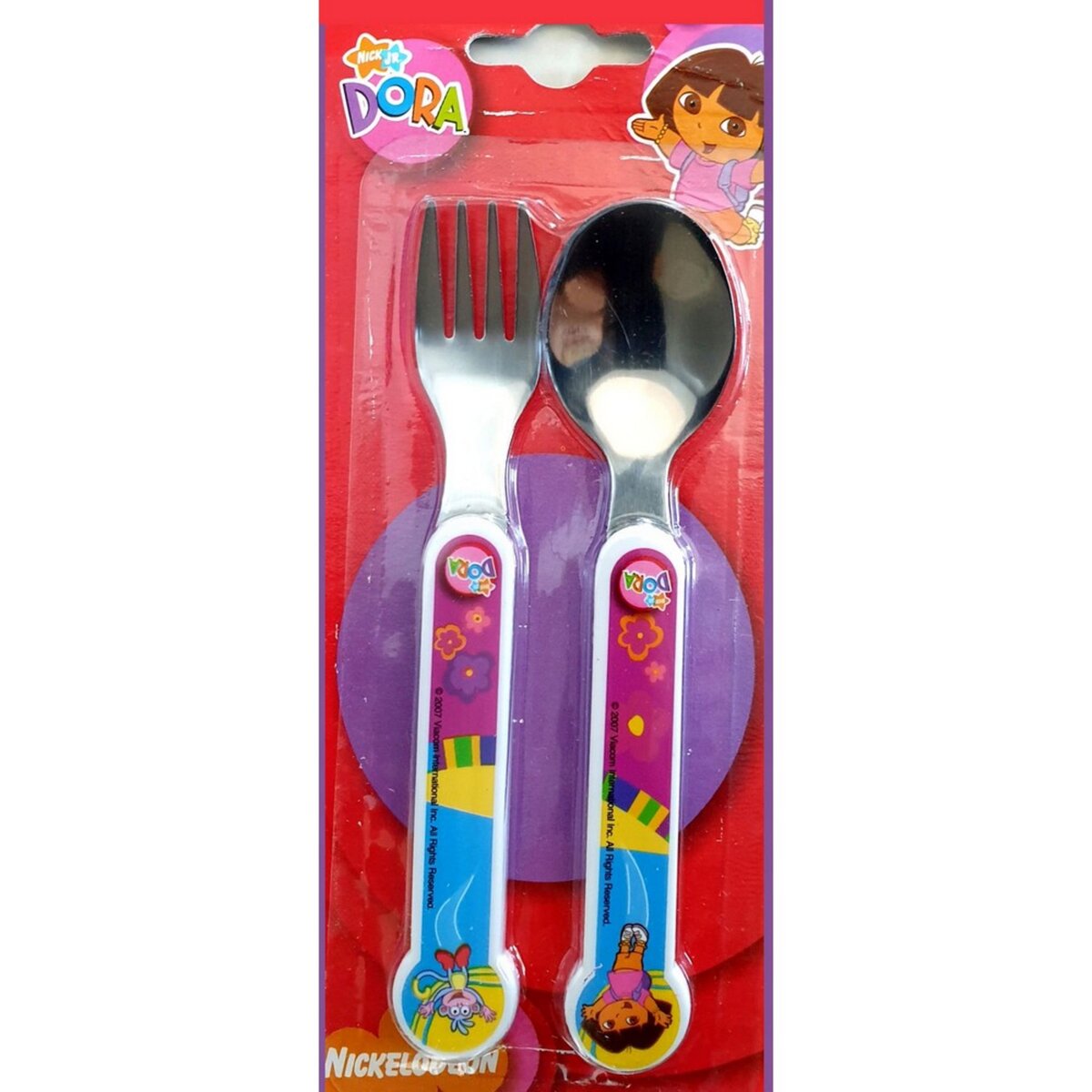 Couvert cuillère fourchette Dora l'exploratrice enfant bébé metal