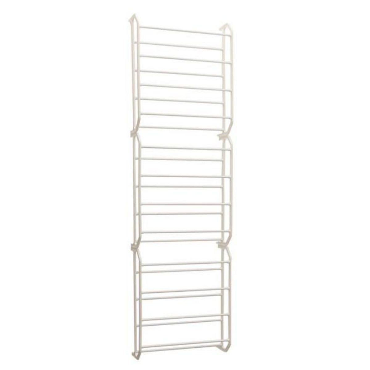 Paris Prix Range-Chaussures de Porte  36 Paires  180cm Blanc