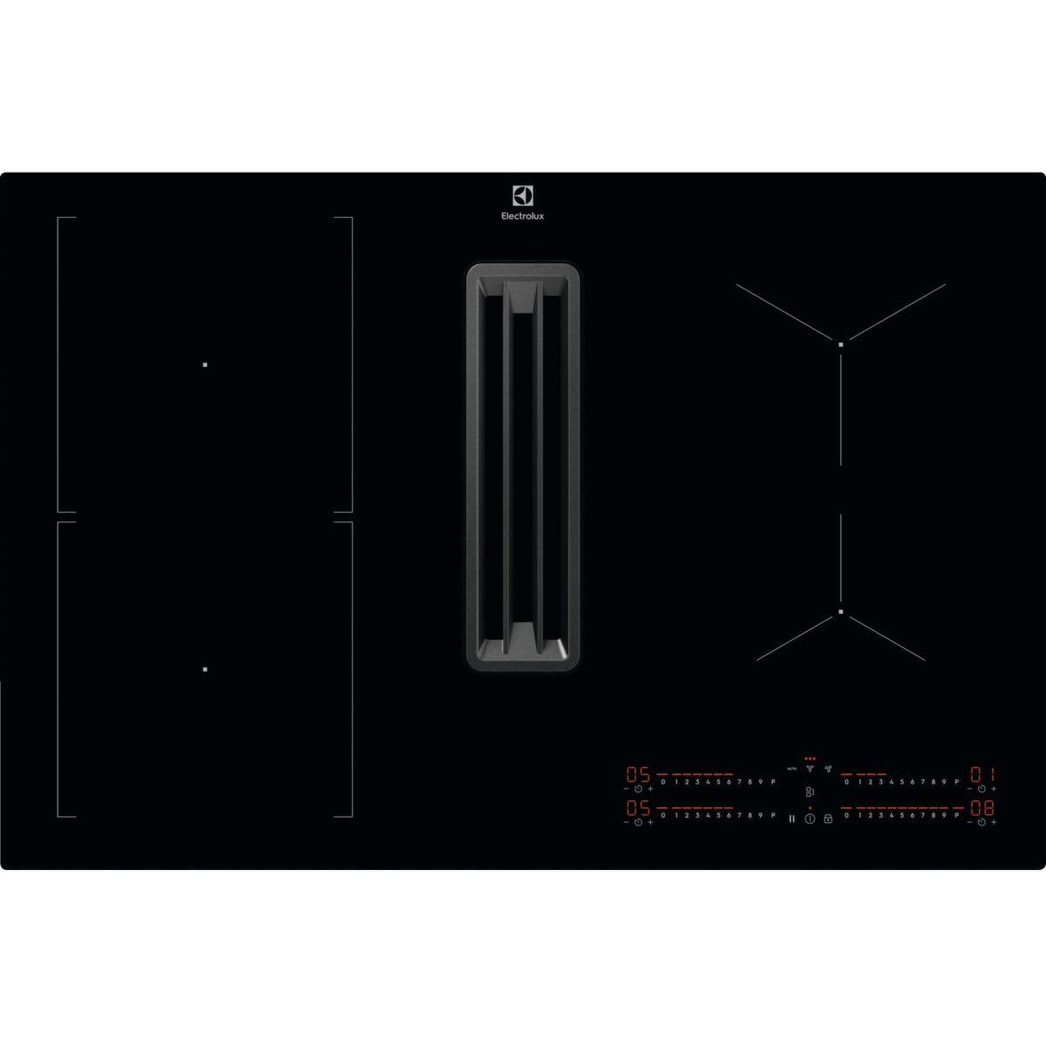 Voir la diapositive 2 : ELECTROLUX Plaque induction aspirante KCC83443 recyclage