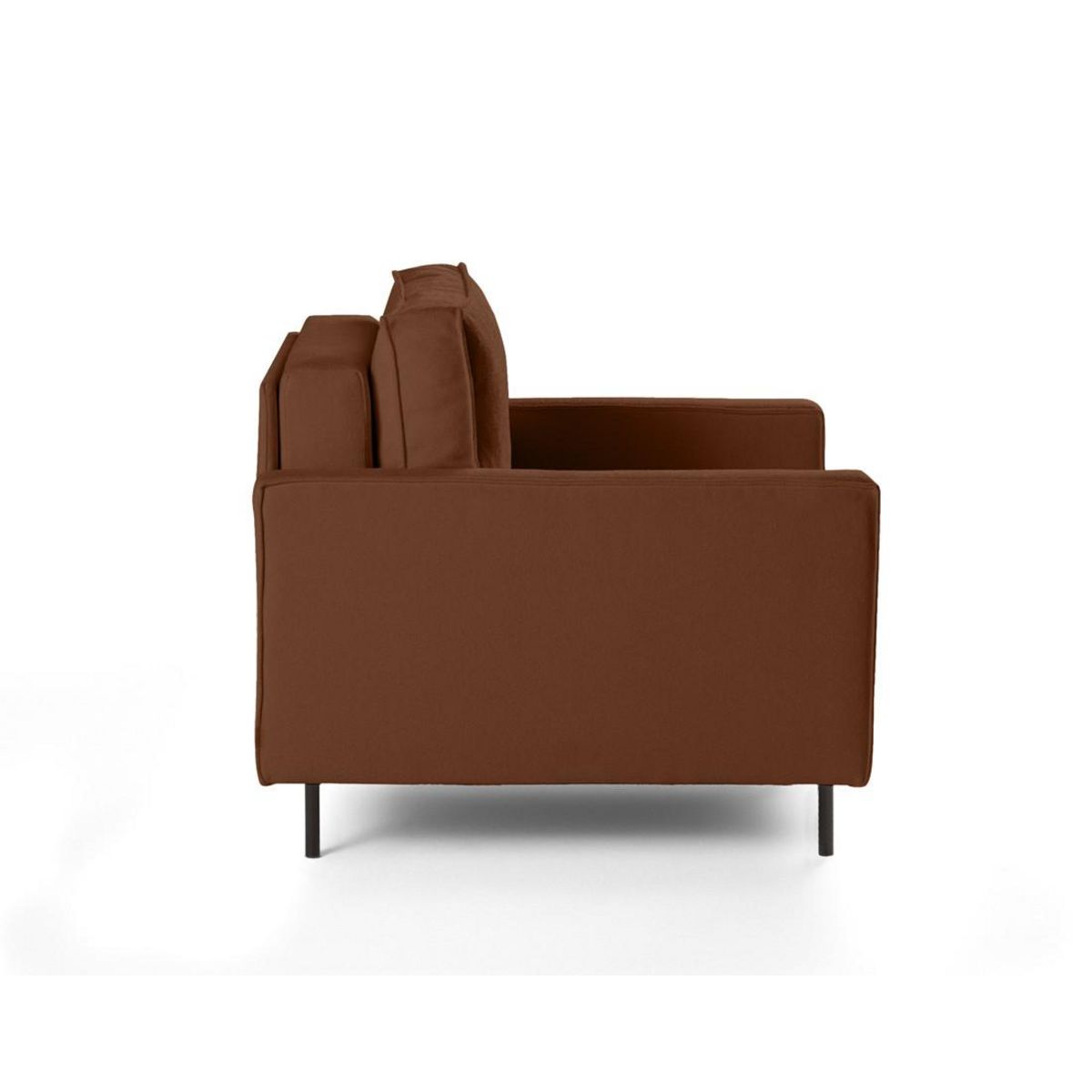 LISA DESIGN Charlie - fauteuil - pieds hauts - en tissu