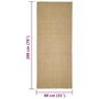 Voir la diapositive 6 : VIDAXL Tapis en sisal pour griffoir 80x200 cm