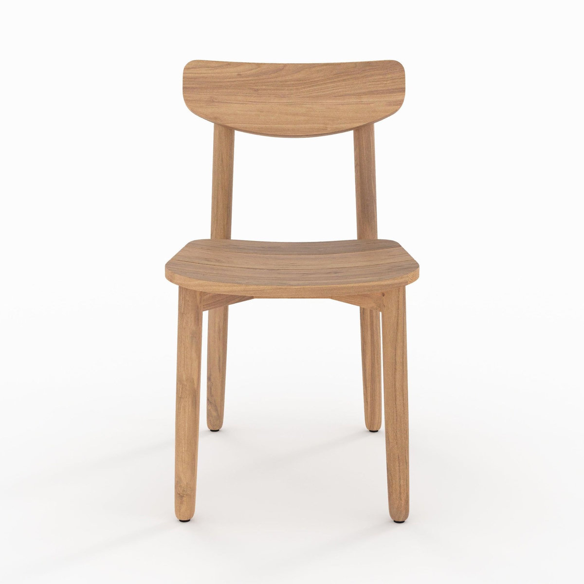 Rendez vous déco Lot de 2 chaises de jardin en bois de teck recyclé-Lufy