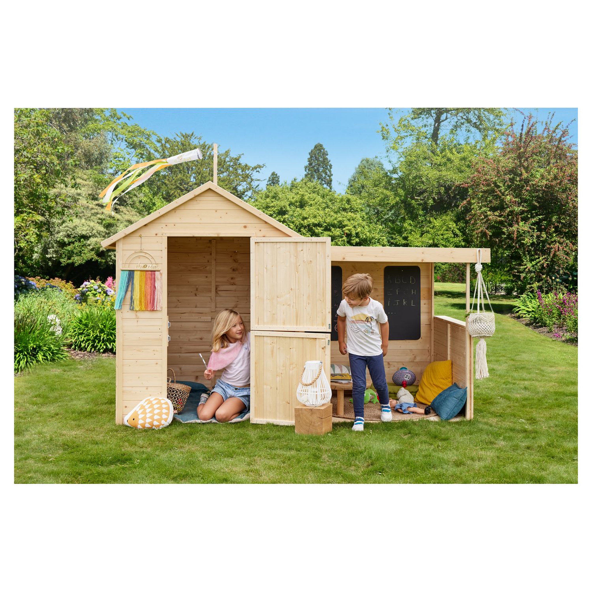 Voir la diapositive 1 : Soulet Cabane de jardin pour enfant - Bois - H162m - SARAH