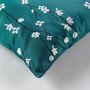 Voir la diapositive 2 : Paris Prix Coussin Déco Imprimé  Sakura  45x45cm Vert Emeraude