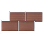 Voir la diapositive 1 : VIDAXL Cloture de jardin WPC 699x106 cm Marron