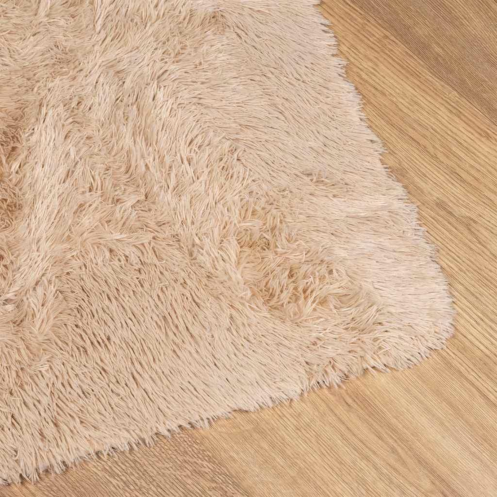 Voir la diapositive 4 : VIDAXL Tapis Shaggy a poils longs NAVARRA beige 80x150 cm polyester