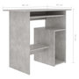 Voir la diapositive 6 : VIDAXL Bureau Gris beton 80x45x74 cm Bois d'ingenierie