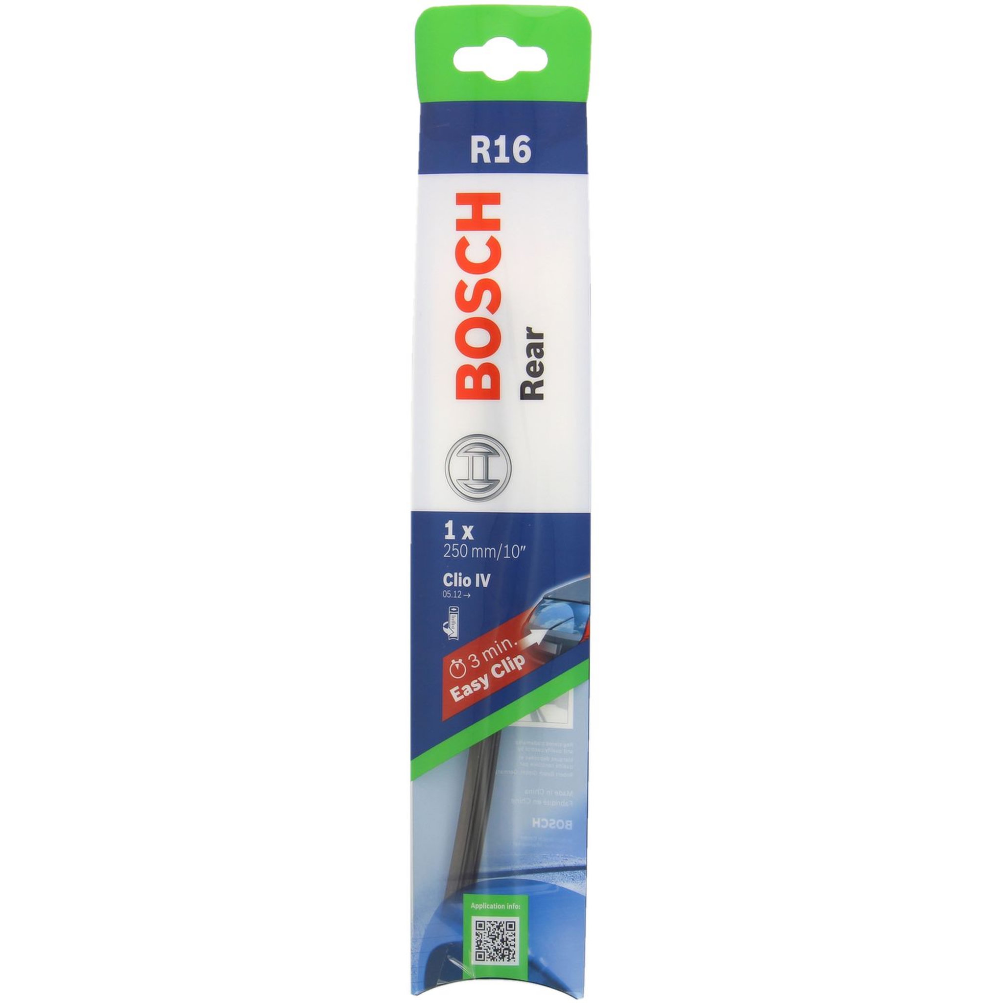Voir la diapositive 3 : BOSCH Balai d'essuie-glace arrière BOSCH CLIO IVN°R16