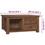Voir la diapositive 6 : VIDAXL Table basse 68x68x33 cm Bois de teck solide