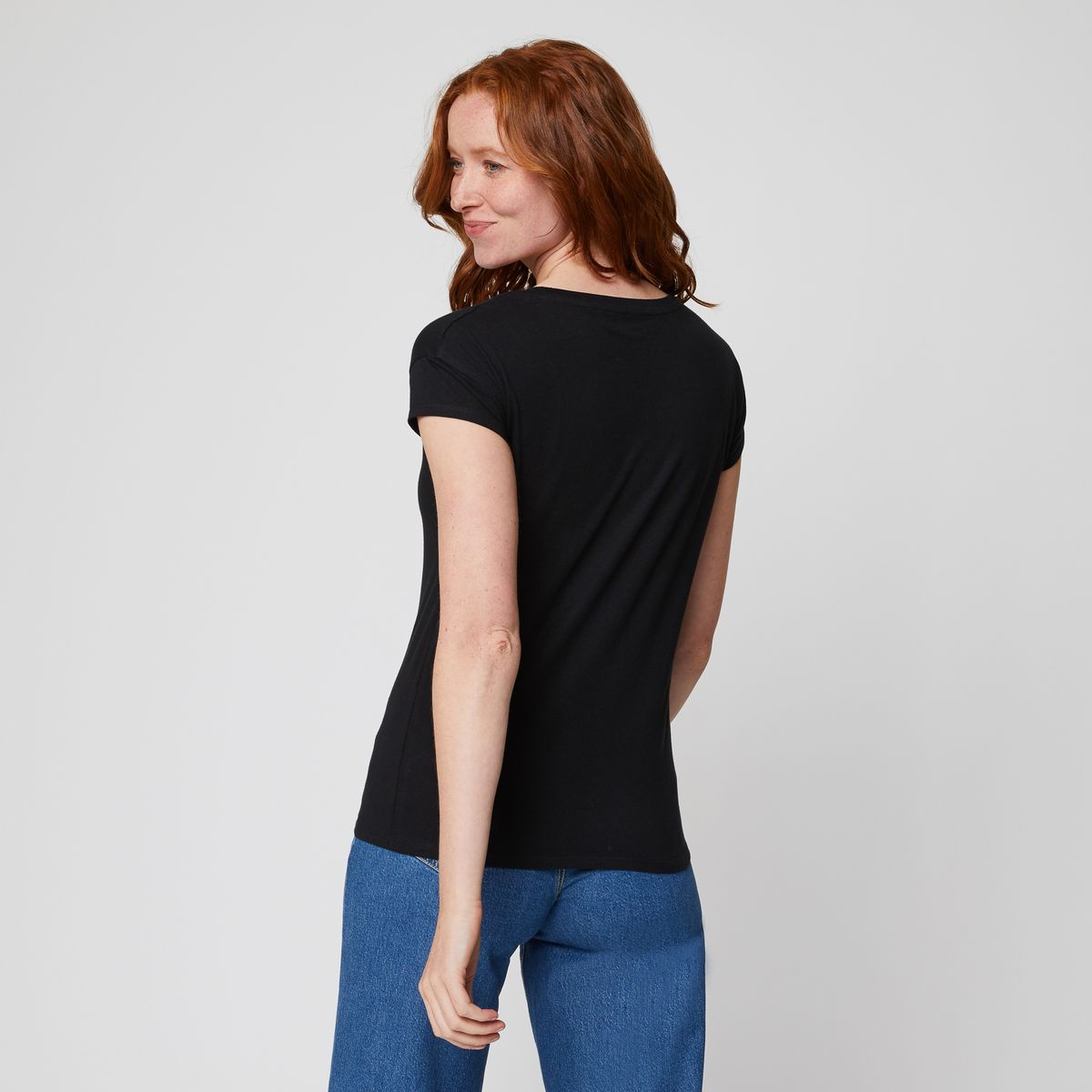 INEXTENSO T-shirt manches courtes noir femme Queen