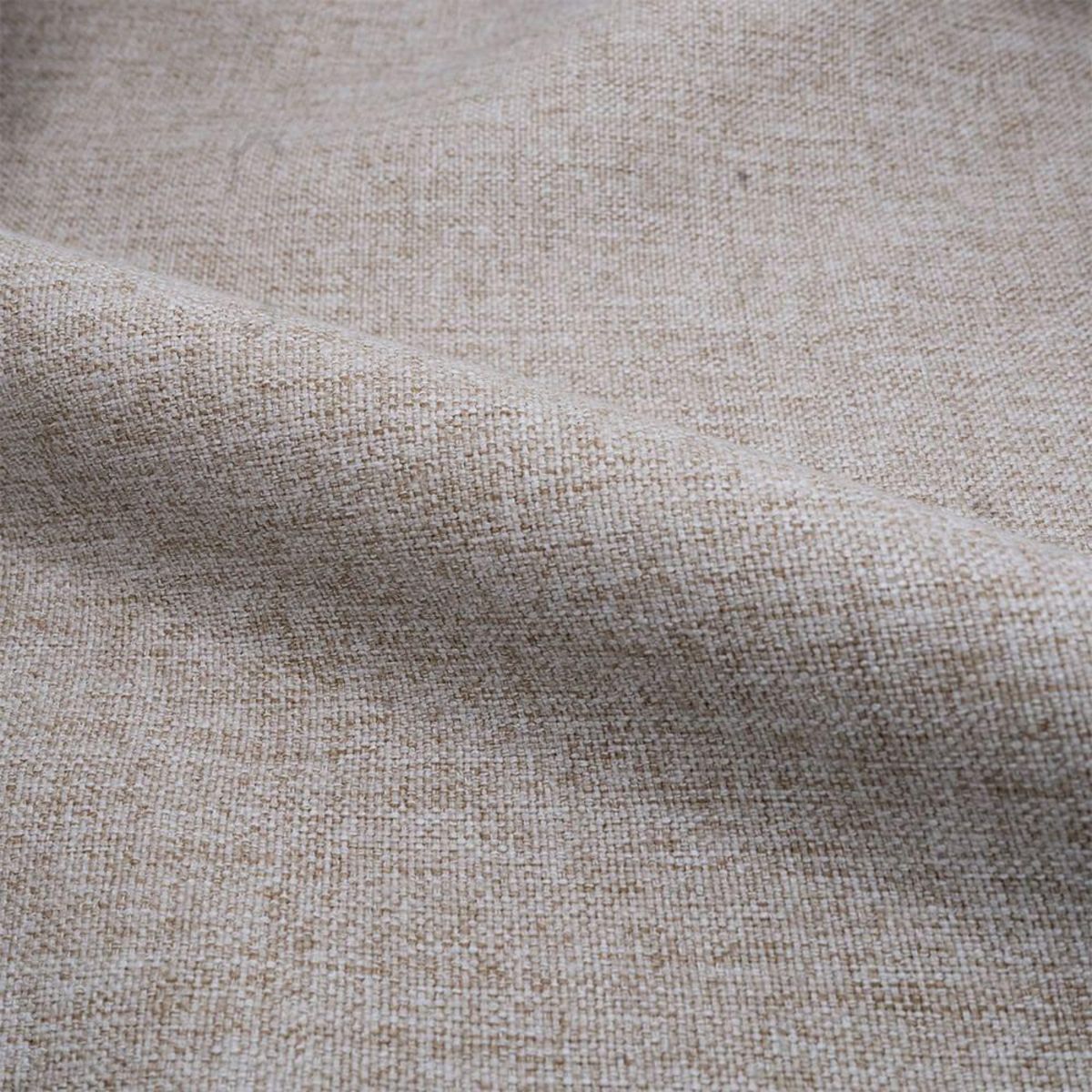 Rendez vous déco Lot de 2 chaises en tissu beige et pieds en métal - Pipo