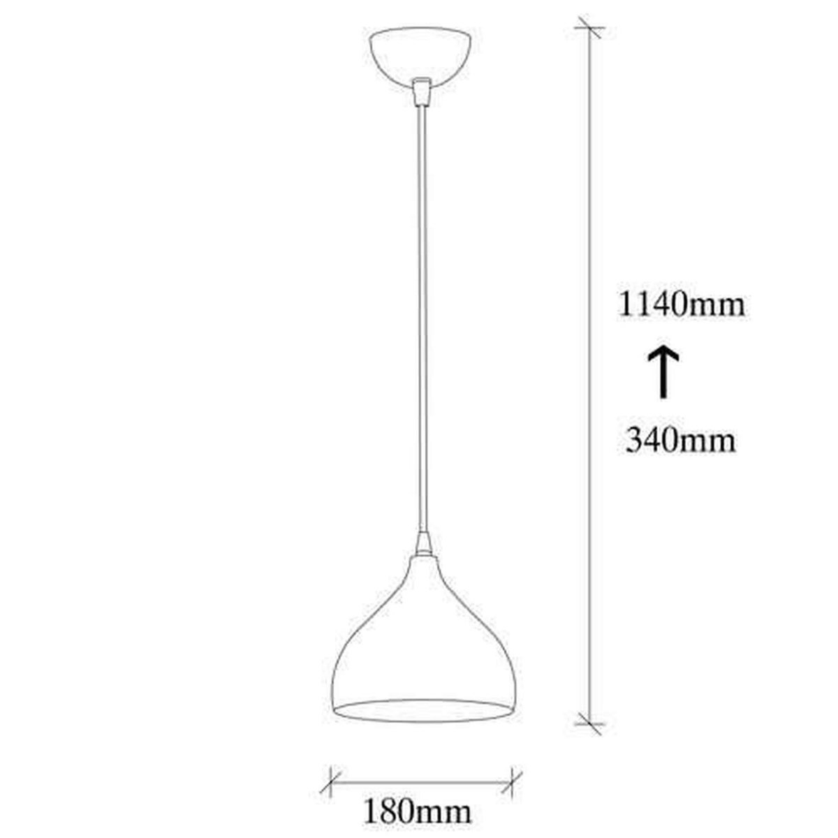TOILINUX Suspension en métal martelé Doha - Or