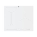 ELECTROLUX Table de cuisson à induction 59cm 3 feux 7350w blanc - eiv63342cw