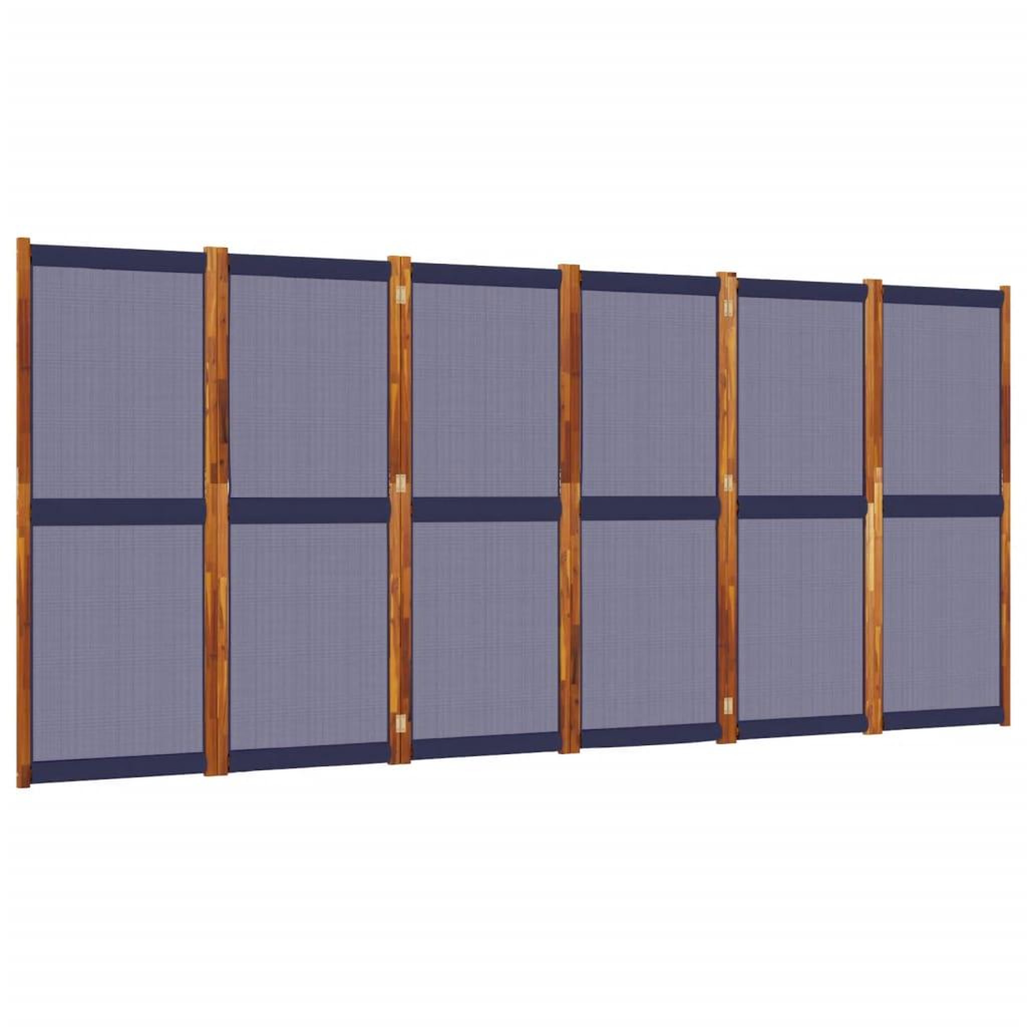 Voir la diapositive 2 : VIDAXL Cloison de separation 6 panneaux bleu fonce 420x180 cm