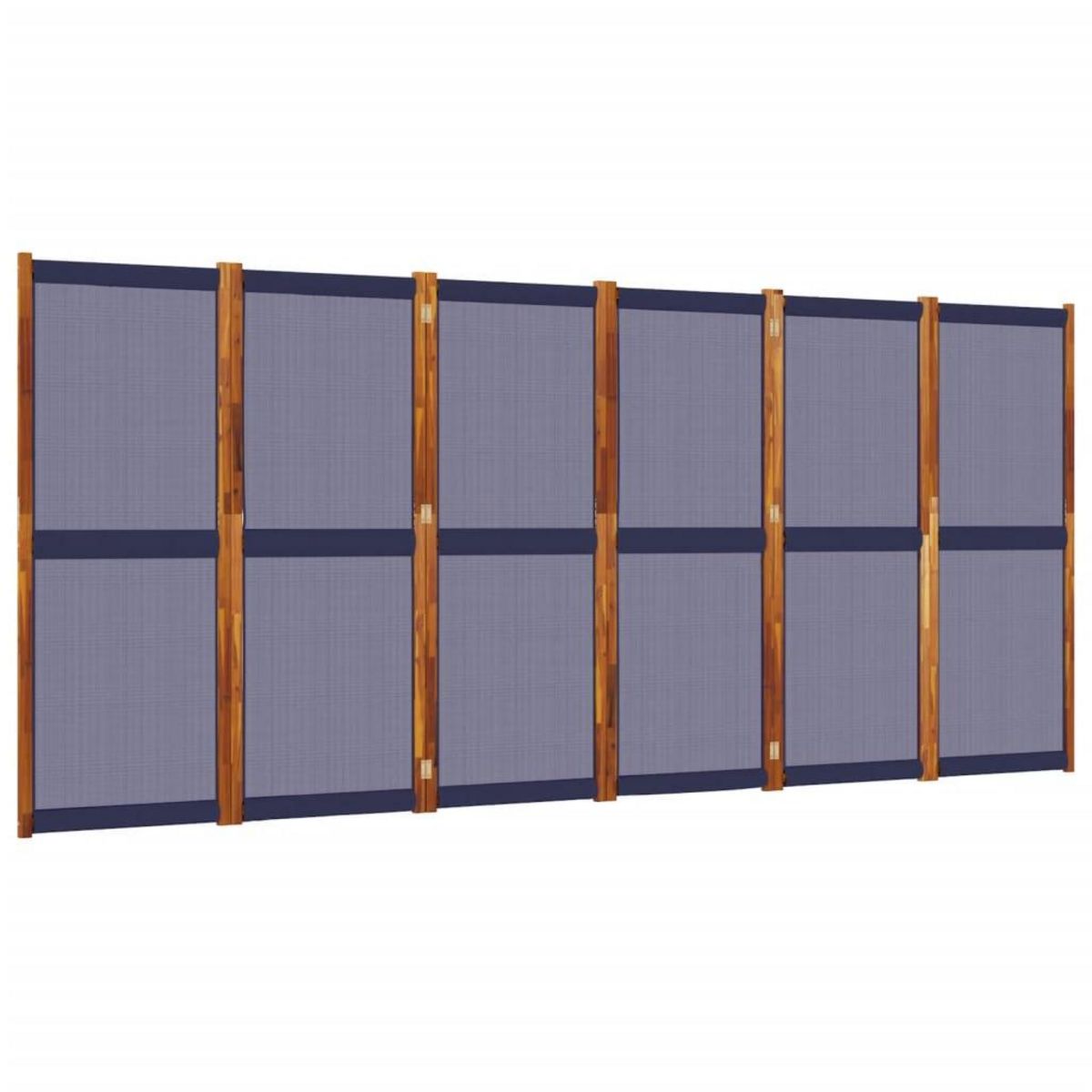VIDAXL Cloison de separation 6 panneaux bleu fonce 420x180 cm