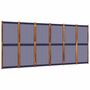 Voir la diapositive 2 : VIDAXL Cloison de separation 6 panneaux bleu fonce 420x180 cm