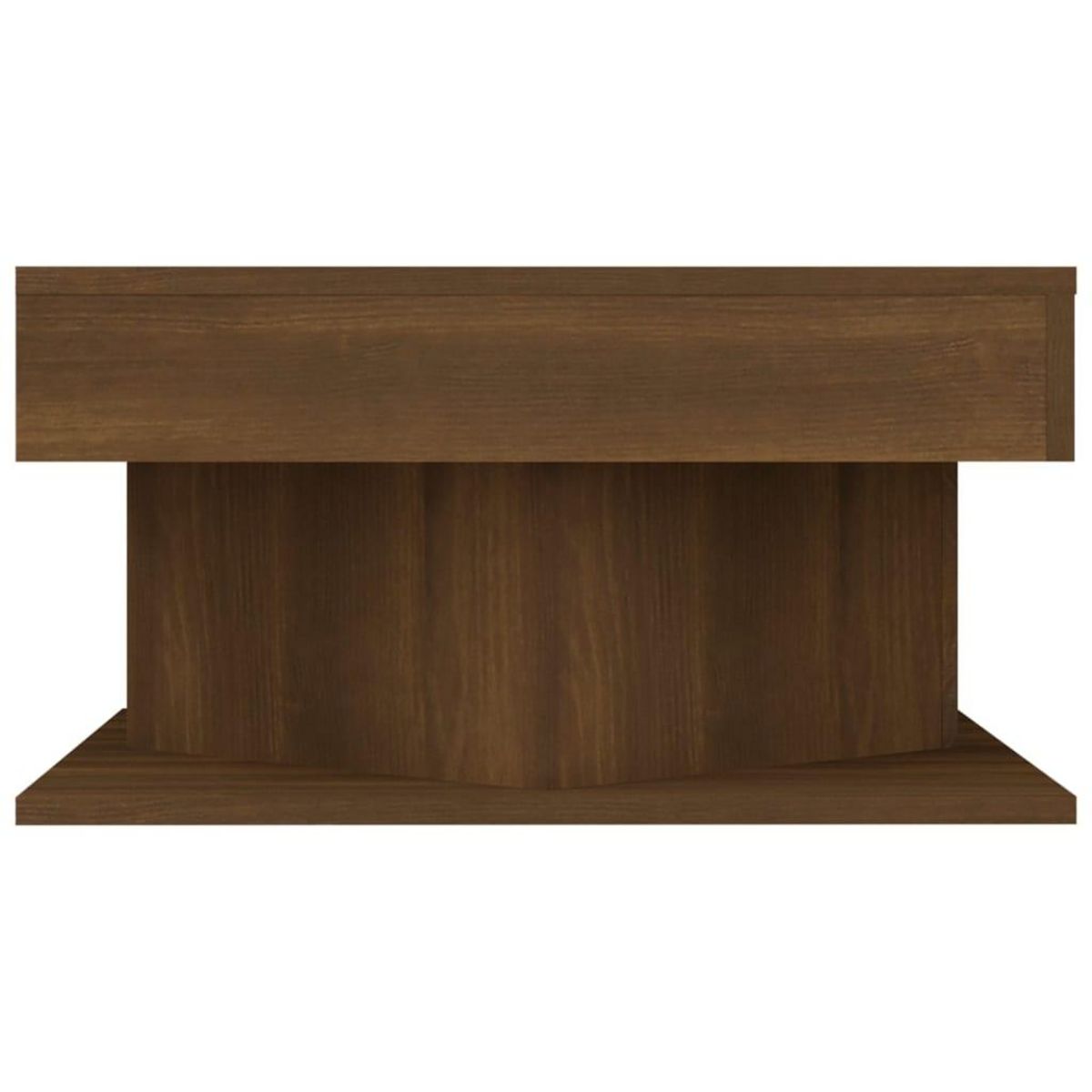 VIDAXL Table basse Chene marron 57x57x30 cm Bois d'ingenierie