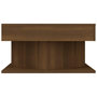 Voir la diapositive 4 : VIDAXL Table basse Chene marron 57x57x30 cm Bois d'ingenierie