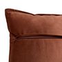 Voir la diapositive 3 : ATMOSPHERA Coussin Déco Uni  Lilou  45x45cm Marron Tonka