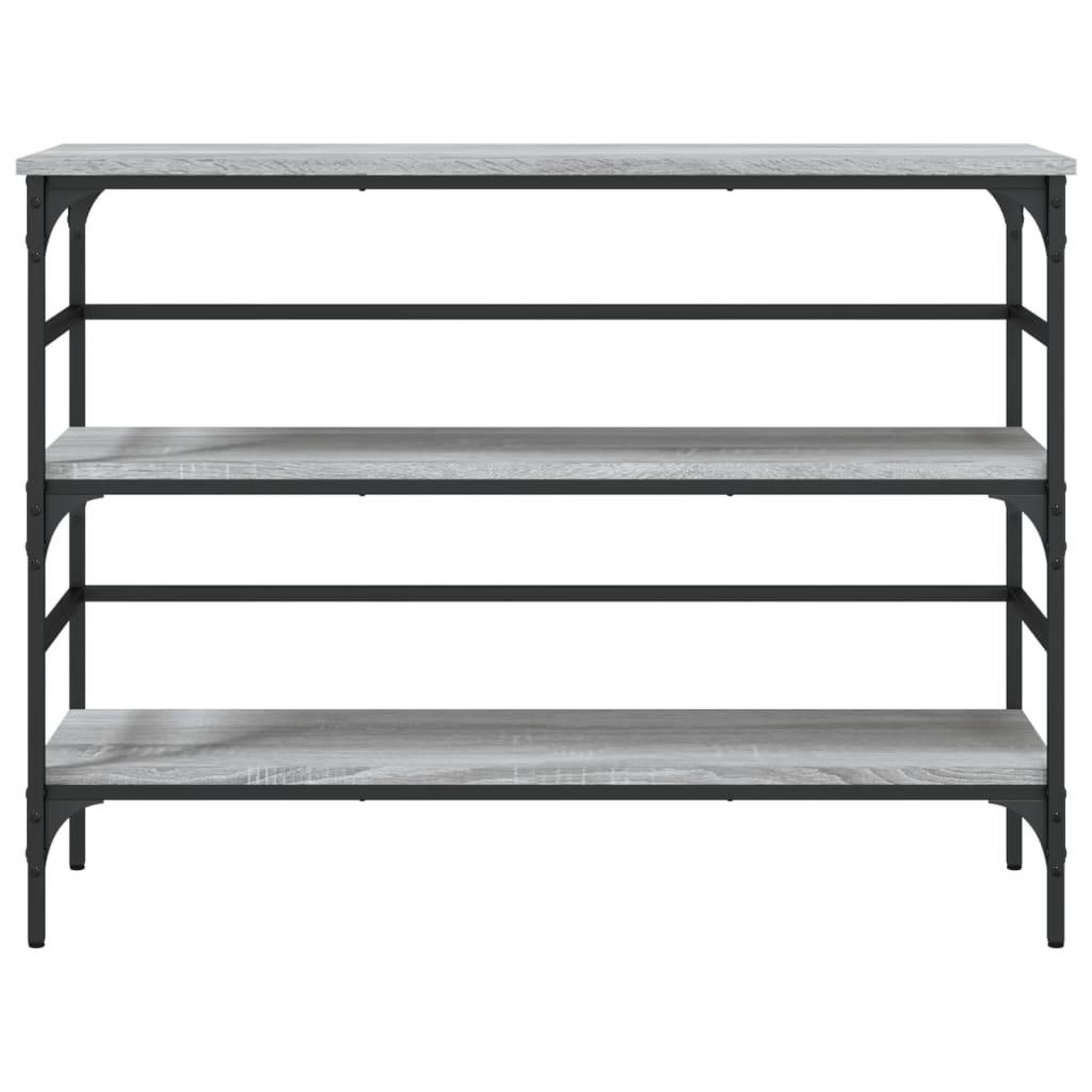 Voir la diapositive 5 : VIDAXL Table console sonoma gris 100x32x75 cm bois d'ingenierie