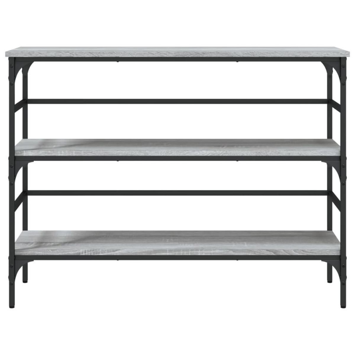 VIDAXL Table console sonoma gris 100x32x75 cm bois d'ingenierie