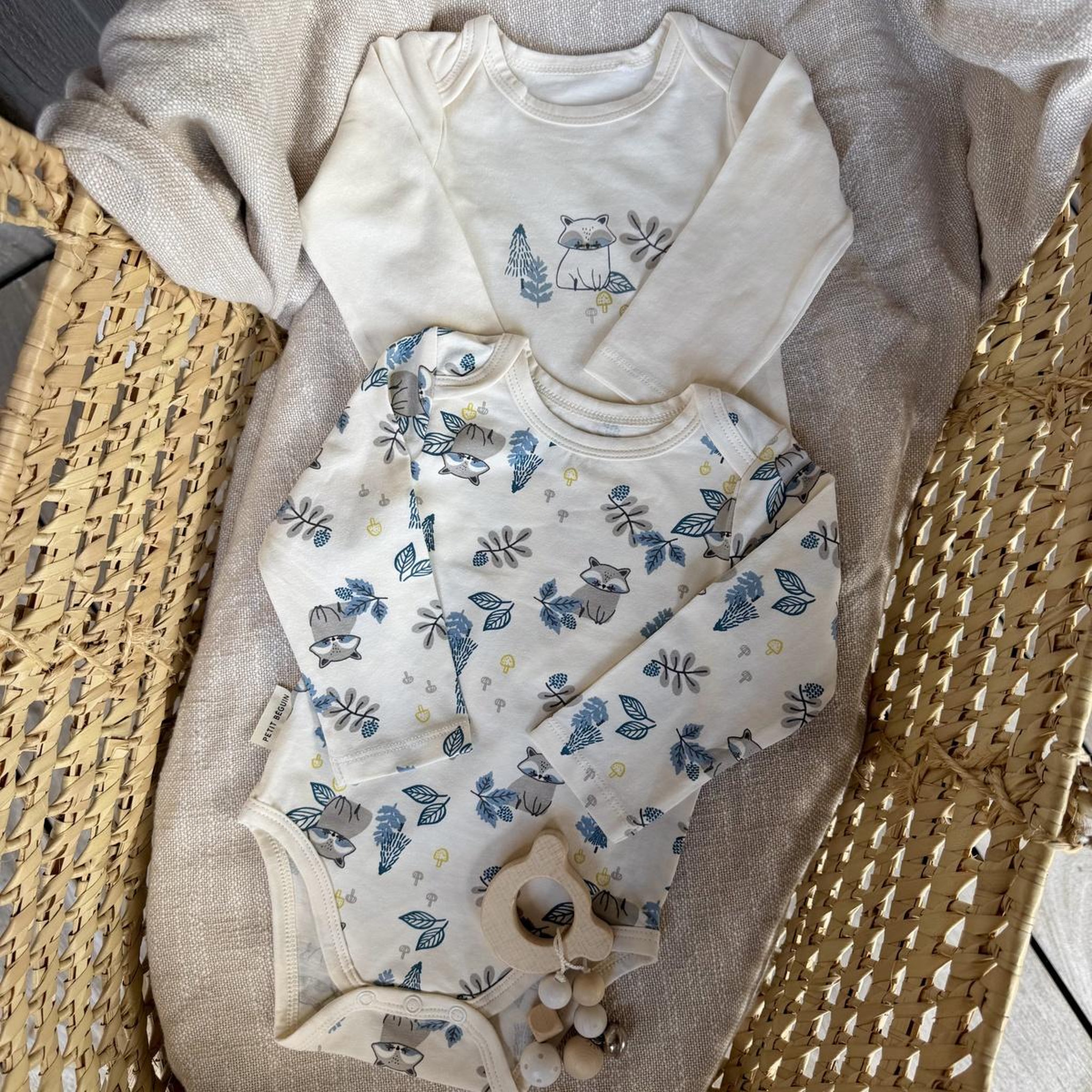 Voir la diapositive 6 : PETIT BEGUIN Lot de 2 bodies bébé manches longues Québec