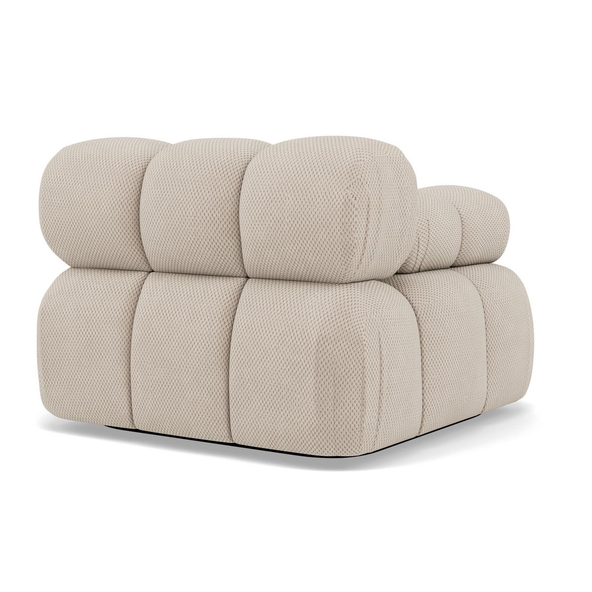 LISA DESIGN Ruby - module d'assise gauche en velours texturé