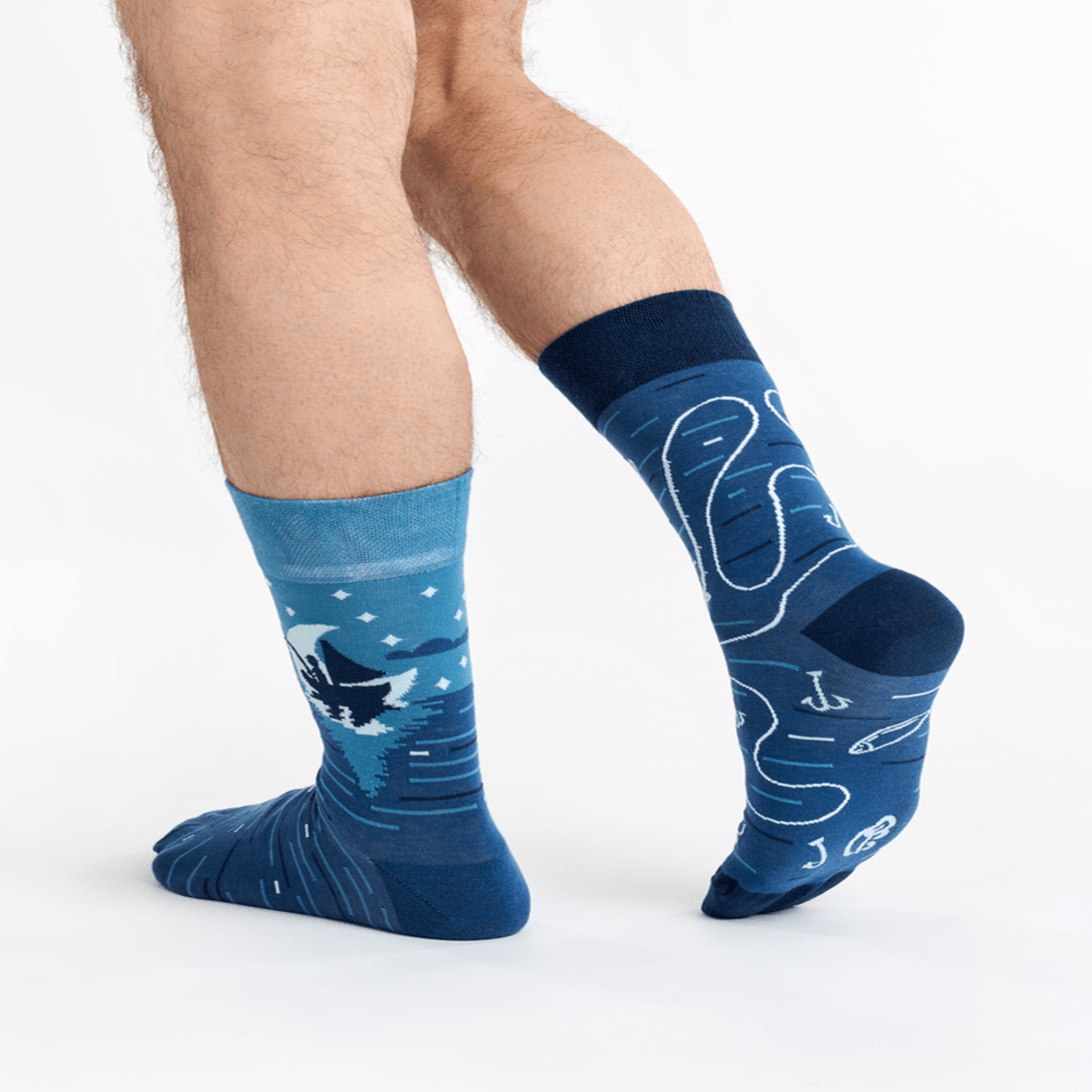 Voir la diapositive 3 : DEDOLES Chaussettes pêcheur de nuit