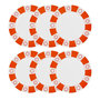 Voir la diapositive 1 : SECRET DE GOURMET Lot de 6 Assiettes Plates  Chachapop  26cm Multicolore