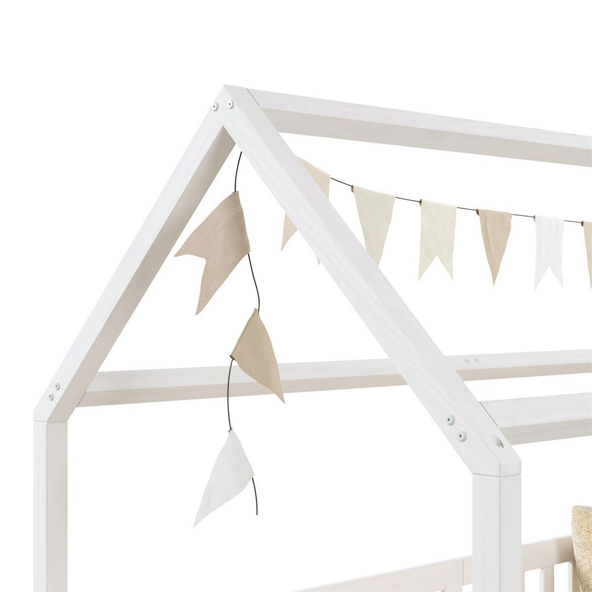 IDIMEX Lit cabane NINA 90 x 200 cm, en pin massif