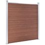 Voir la diapositive 3 : VIDAXL Cloture de jardin WPC 1737x186 cm Marron