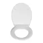 Wenko Abattant WC Easy-Close - Abaissement automatique - Duroplast - Blanc