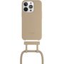 Voir la diapositive 3 : WOODCESSORIES Coque avec cordon iPhone 14 Pro Tour de cou Taupe