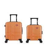 SWISS KOPPER SWISS KOPPER - LOT DE 2 - Valises cabine et cabine XXS USTER. Coloris disponibles : Rose, Noir, Gris, Vert, Orange, Beige, Bleu