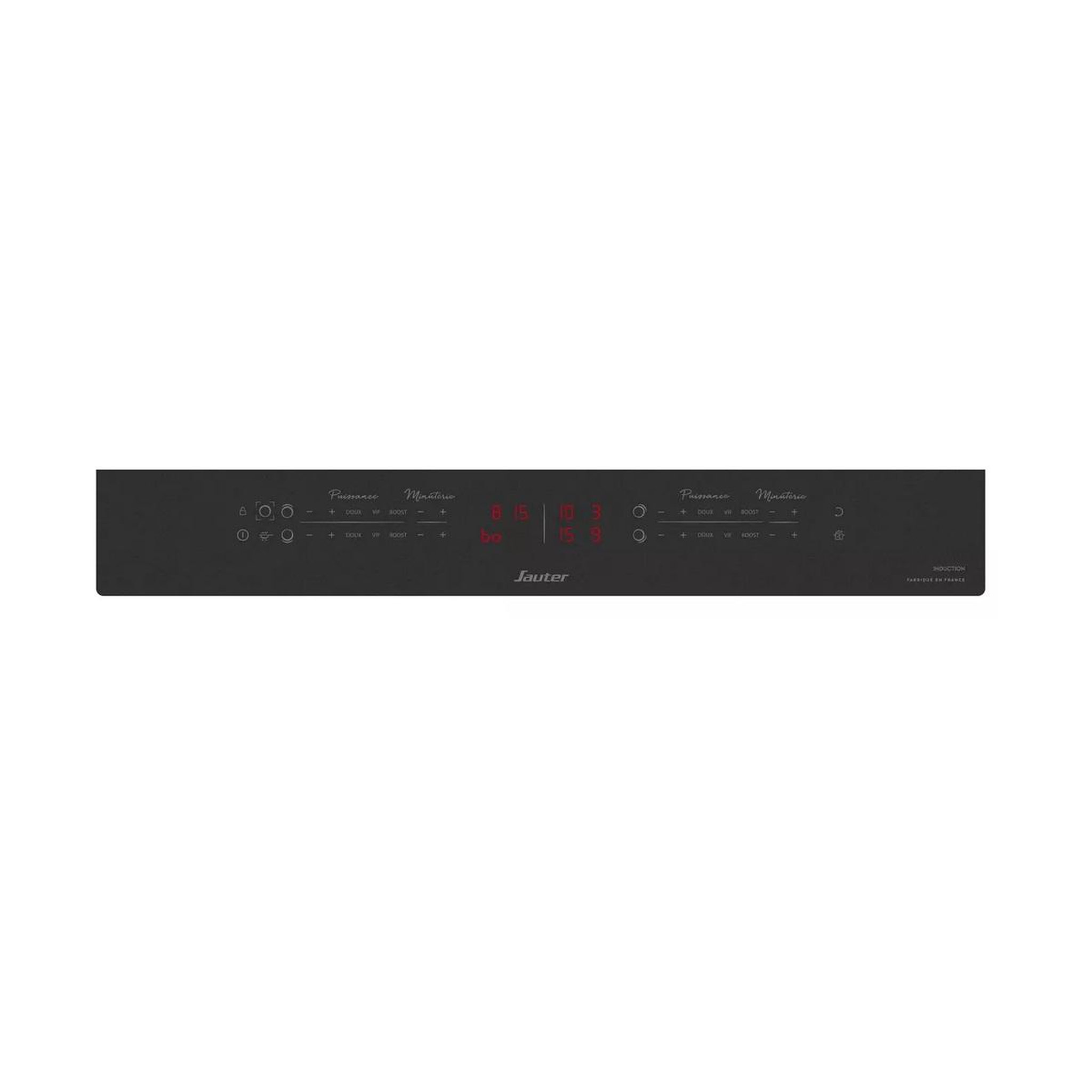 Voir la diapositive 2 : Sauter Table de cuisson induction 60cm 4 feux noir - spi5431m