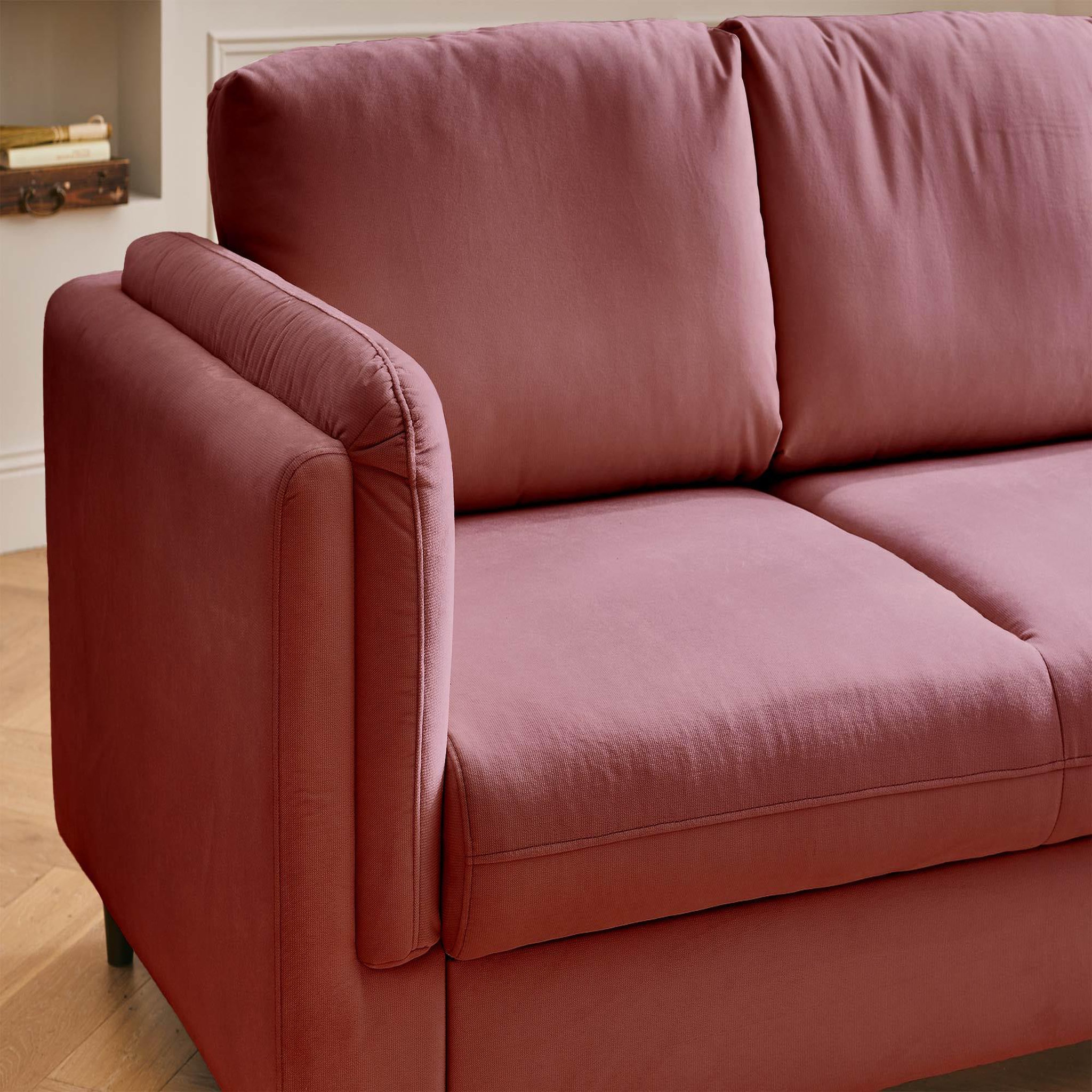 Voir la diapositive 3 : BEST MOBILIER Brooke - canapé 3 places - convertible - en velours
