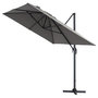 Voir la diapositive 2 : Habitat et Jardin Parasol déporté  Sun 4  - 3 x 4 m - Gris