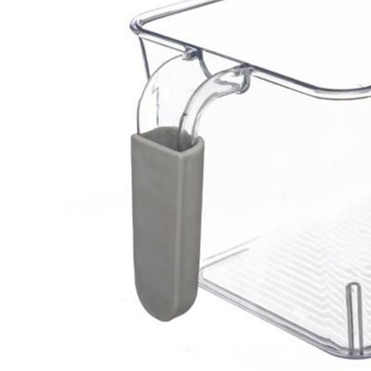 FIVE Bac de Rangement Frigo  Poignée  12cm Transparent