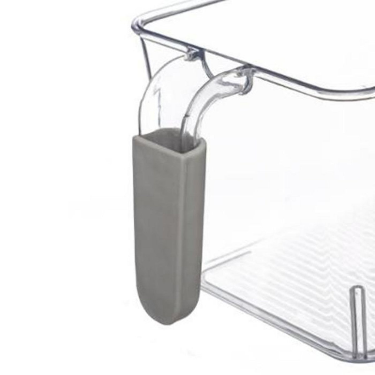 FIVE Bac de Rangement Frigo  Poignée  12cm Transparent
