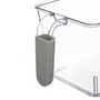 Voir la diapositive 2 : FIVE Bac de Rangement Frigo  Poignée  12cm Transparent