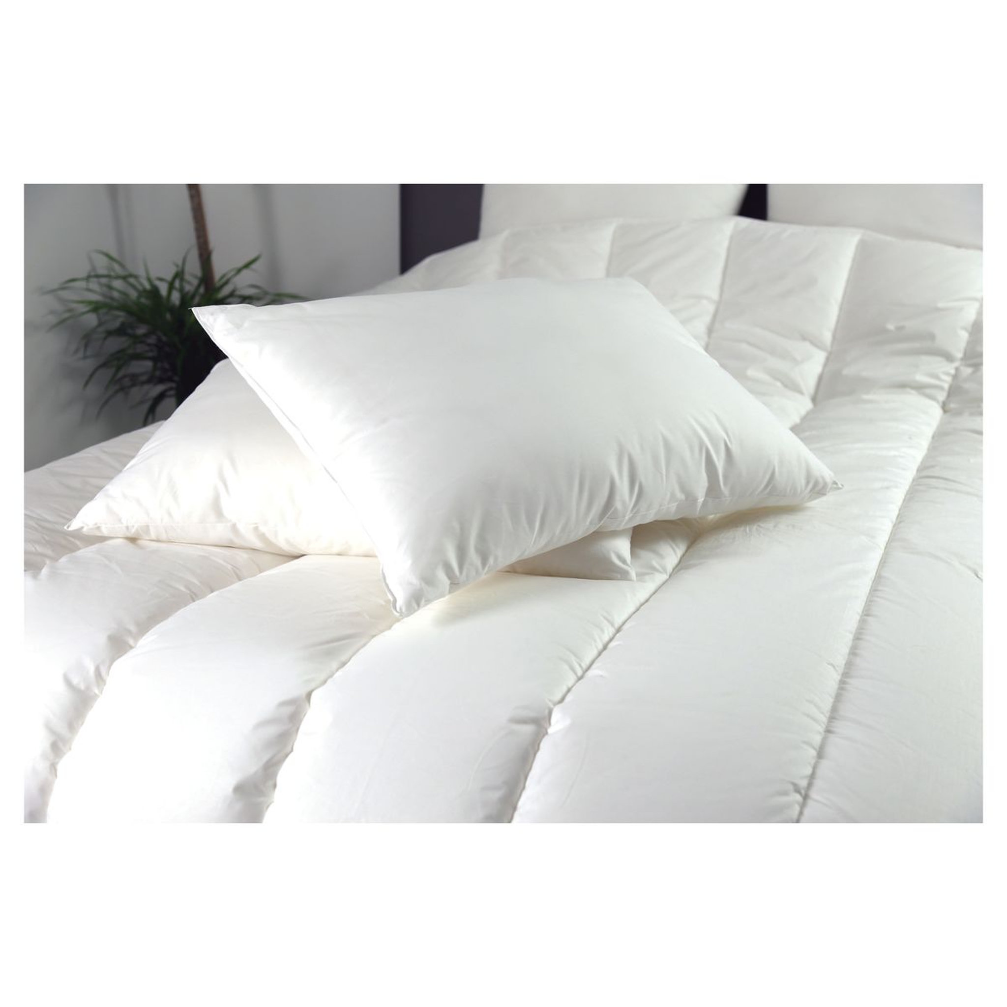 Voir la diapositive 3 : DODO Lot de 2 oreillers confort moelleux en microfibre toucher peau de pêche HAPPY SUMMER