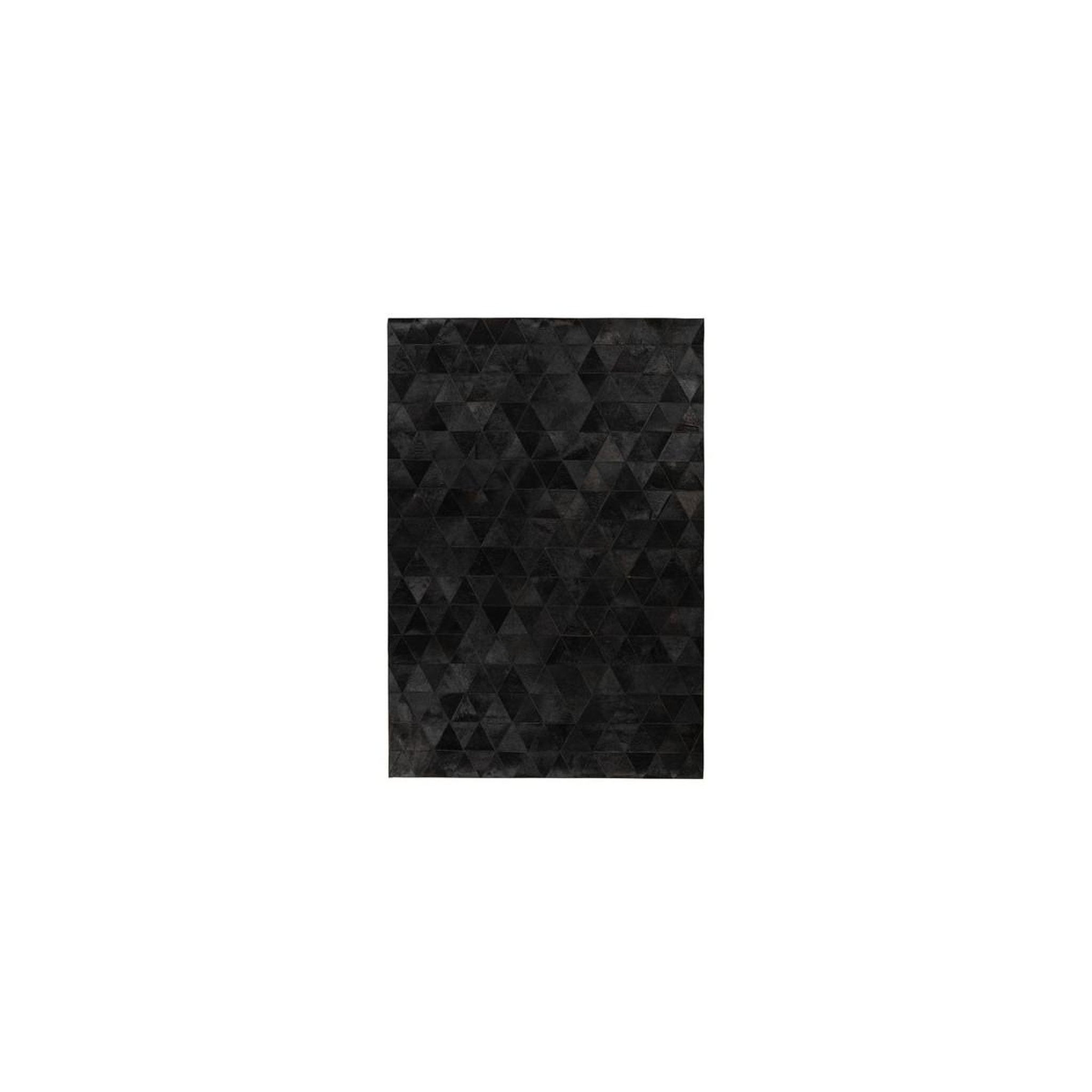 Voir la diapositive 1 : Paris Prix Tapis Fait Main en Cuir  Lavin VI  Noir
