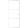 Voir la diapositive 3 : VIDAXL Porte interieure 83x201,5 cm Blanc Verre ESG et aluminium