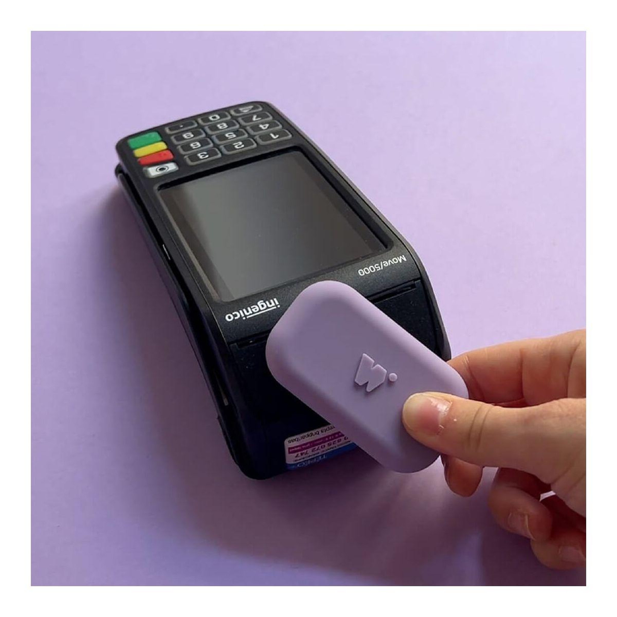 Voir la diapositive 5 : MONEY WALKIE Porte-monnaie sans contact avec coque POP Lila