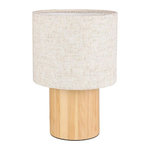 OSTARIA Lampe pin lin Léa beige marron