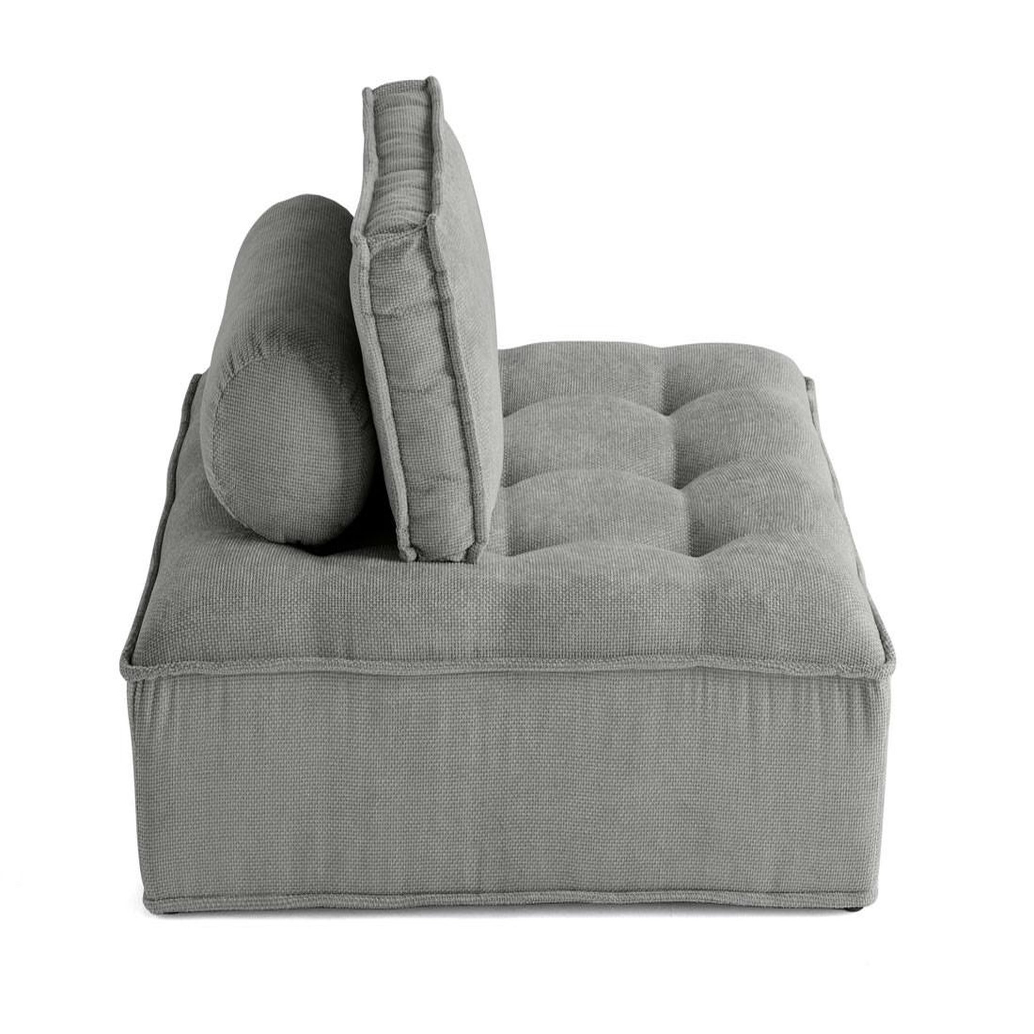 Voir la diapositive 2 : BEST MOBILIER Marisol - module d'assise - velours texturé