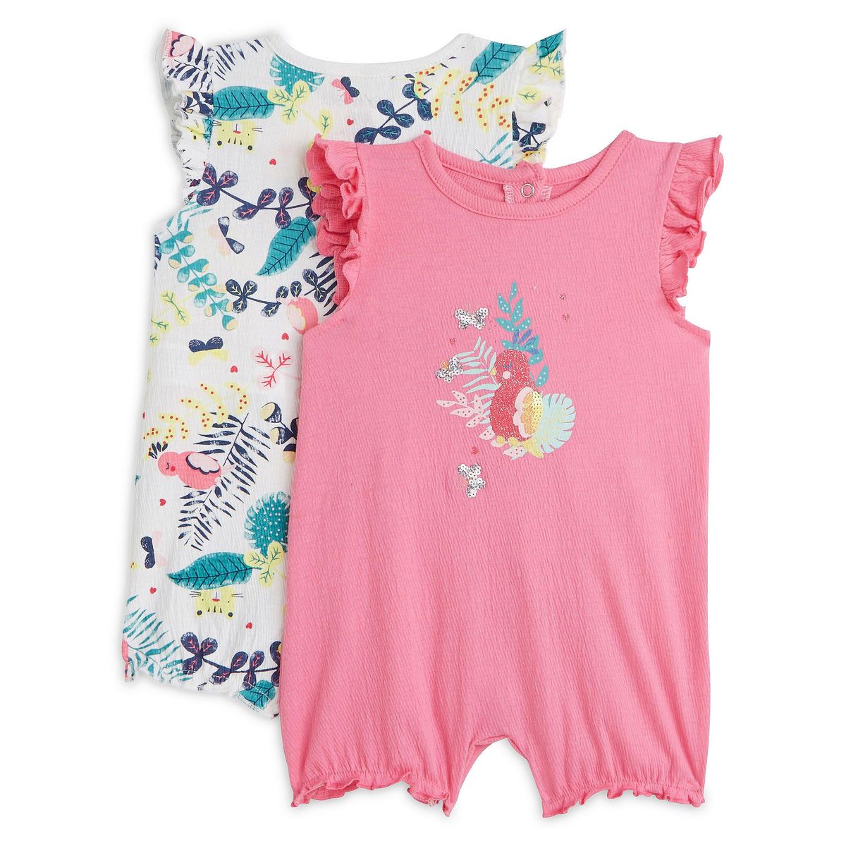 IN EXTENSO Lot de 2 combishorts bébé fille