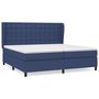 Voir la diapositive 2 : VIDAXL Sommier a lattes de lit avec matelas Bleu 200x200 cm Tissu