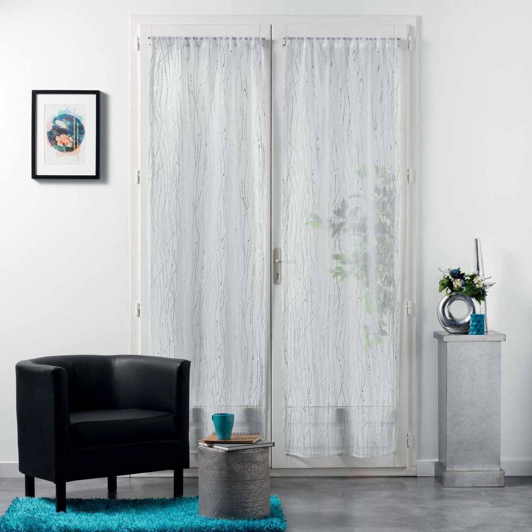 Douceur d'Intérieur Paire de voilages  filiane  70x200cm blanc