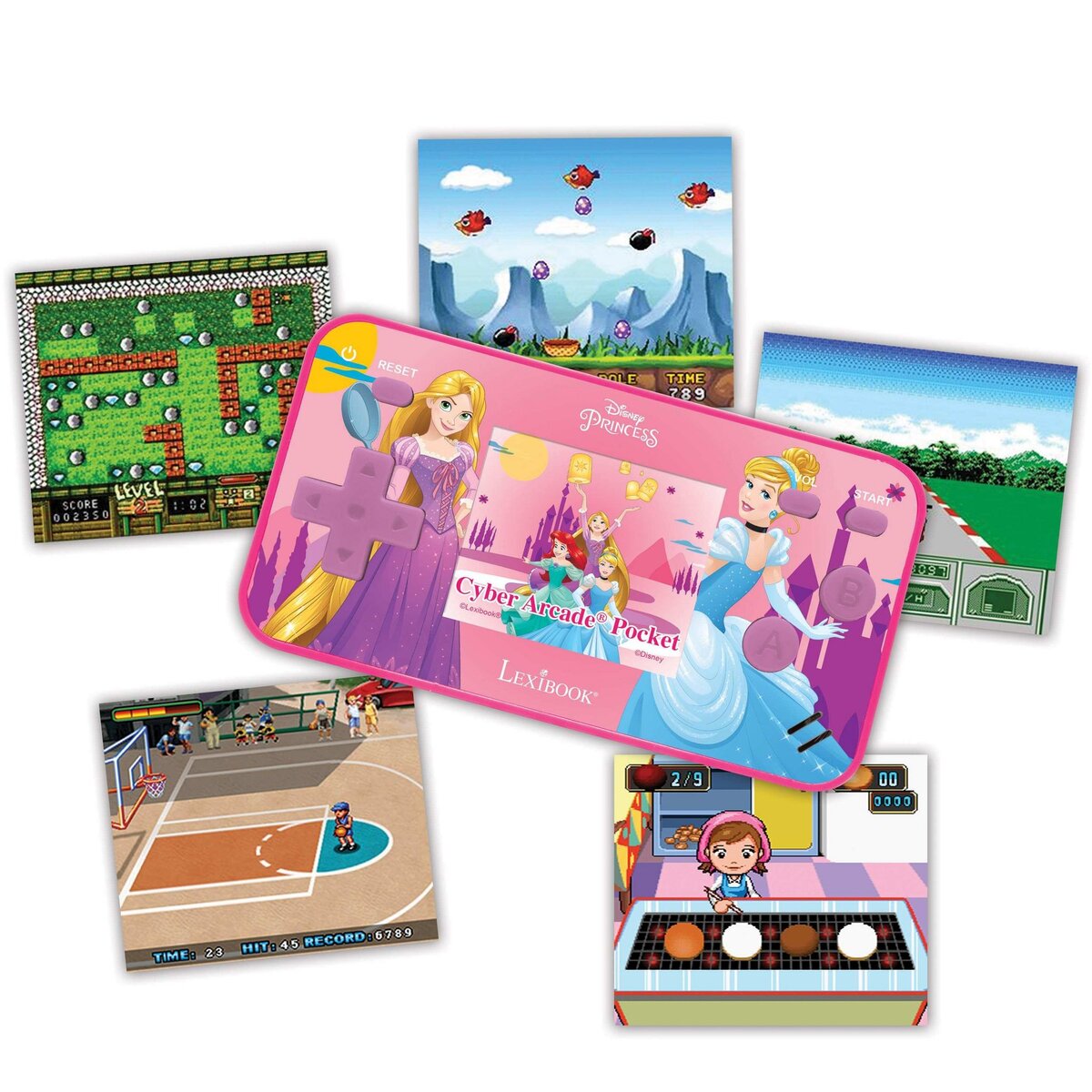 Lexibook Mini Console de jeux portable couleur Disney Princesse Cyber Arcade Pocket